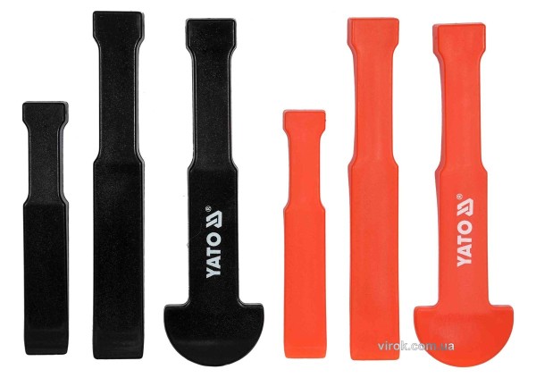 Набір зубил пластикових YATO : l= 127 і 175 мм, 6 шт. [10/60]