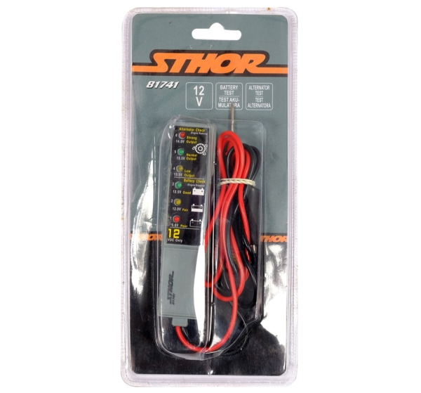 Тестер діодний цифровий STHOR напруги акумуляторів і генераторів до 12 В [24/48]