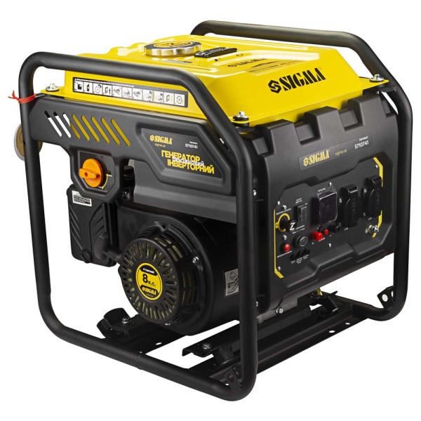 Генератор інверторний бензиновий 220В 4.0/4.5кВт 12л 4-х тактний ручний запуск SIGMA (5710741)