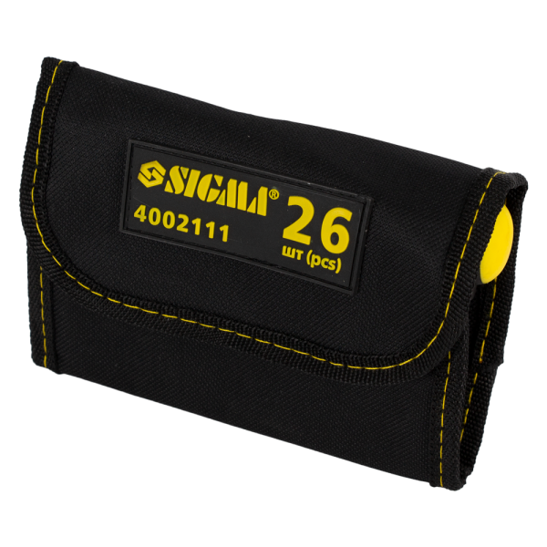 Викрутка + біти 18шт + насадки торцеві 6шт CrV SIGMA (4002111)