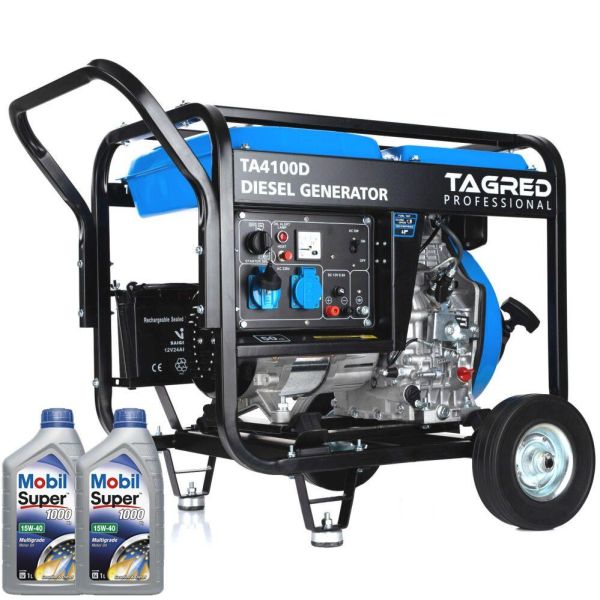 Дизельний генератор TAGRED TA4100D + газова плитка Orcamp CK-505 + електричний обігрівач Gardyer HE2000