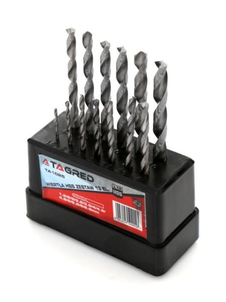 Набір свердл по металу TAGRED TA1025, 13 шт