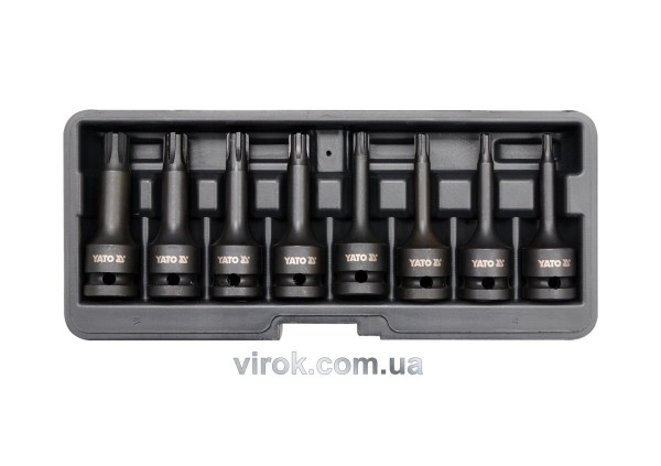 Набір насадок викруткових ударних YATO : RIBE M5-M13. квадрат 1/2