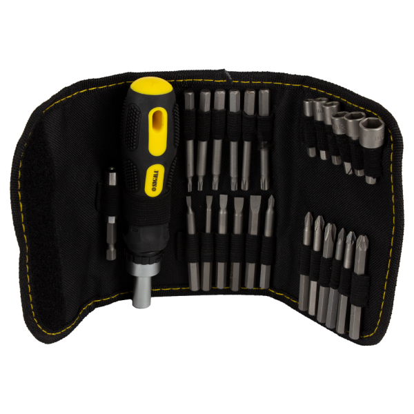 Викрутка + біти 18шт + насадки торцеві 6шт CrV SIGMA (4002111)