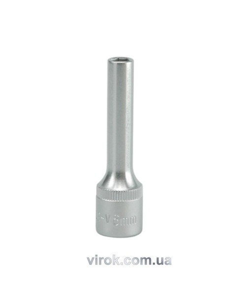 Головка торцева 6-гранна YATO : подовжена, квадрат 3/8