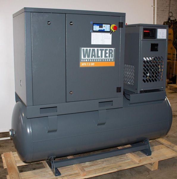 Гвинтовий компресор з ремінним приводом WALTER SKTG 7,5/500 SXP COMBO