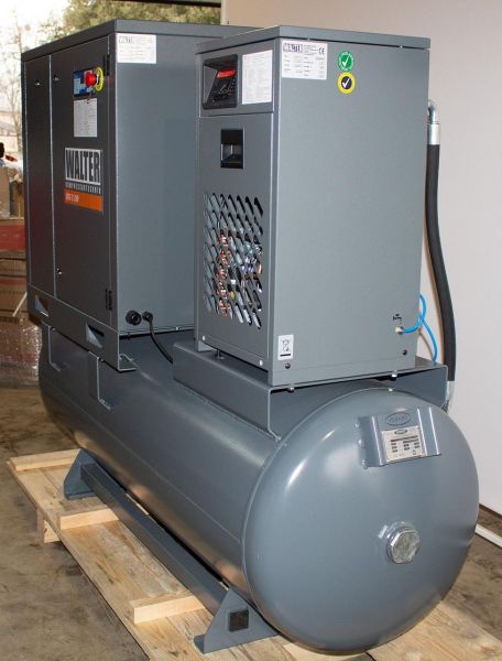 Гвинтовий компресор з ремінним приводом WALTER SKTG 7,5/500 SXP COMBO