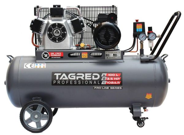 Компресор безмасляний з ремінним приводом TAGRED TA3390