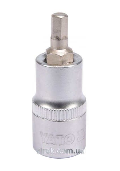 Головка торцева з насадкою HEX YATO : квадрат 1/2