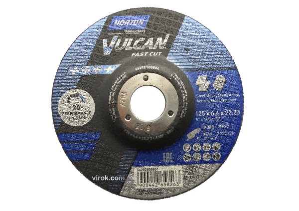 Диск шліфувальний по металу і нерж.сталі NORTON 