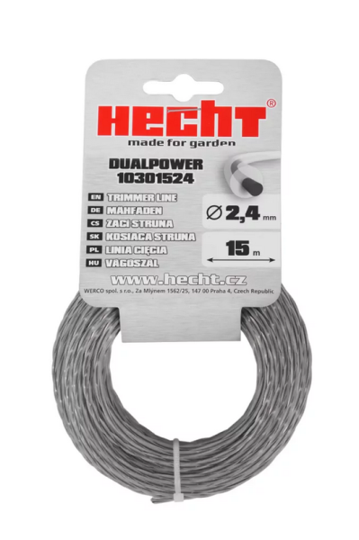 Кругла струна 2,4 мм х 15 м HECHT 10301524