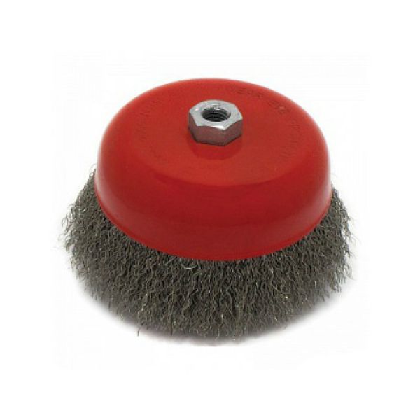 Щітка чашкова 100мм для кутов.шліфмашин гофрований дріт