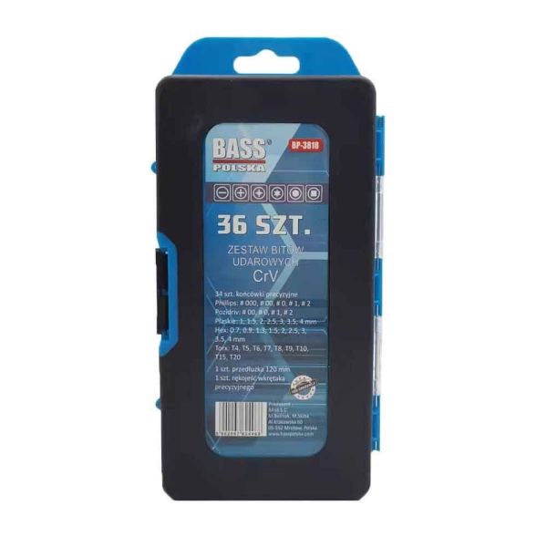 Набір біт, 36 шт Bass Polska BP-3818