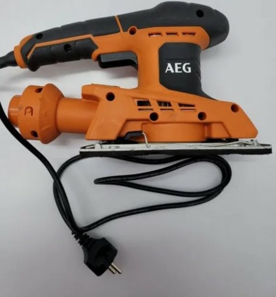 Шліфмашина вібраційна мережева AEG: 250 Вт, платформа- 90 x 187 мм, 6000- 12000 колив/хв