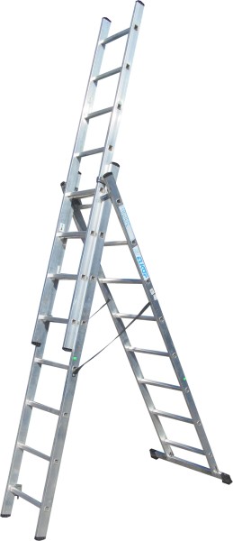 Драбина 3-секц. розкл. 3*8сх. 2,2-4,50м VHR T