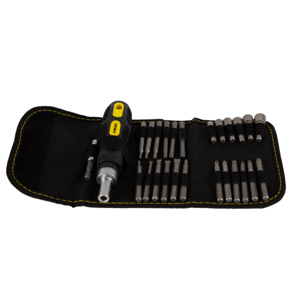 Викрутка + біти 18шт + насадки торцеві 6шт CrV SIGMA (4002111)