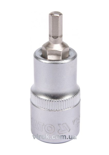Головка торцева з насадкою HEX YATO : квадрат 1/2
