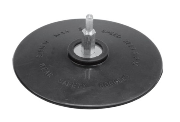 Круг-насадка шліфувальна VORE: Ø=125мм (6-гранн. хвостовик, гума) [30/120]