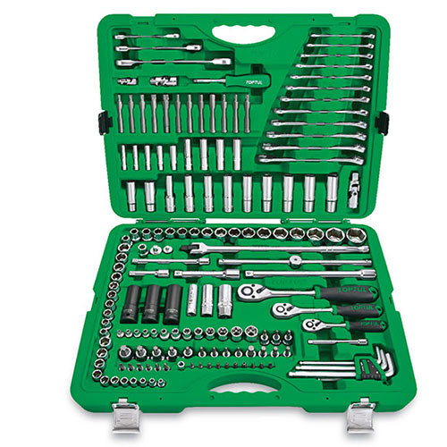 Набір інструменту комбінований 1/4", 3/8", 1/2" 163 од. TOPTUL GCAI163R
