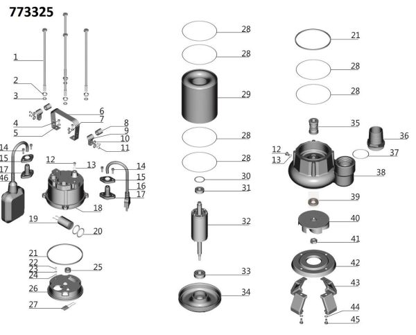 Насос дренажний 1.1кВт Hmax 9м Qmx 333л/хв AQUATICA (773325)