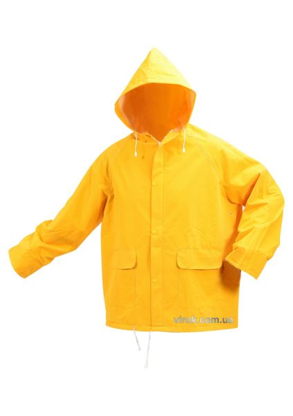 Куртка з капюшоном водонепроникна жовта VOREL, розм. XXXL [20]
