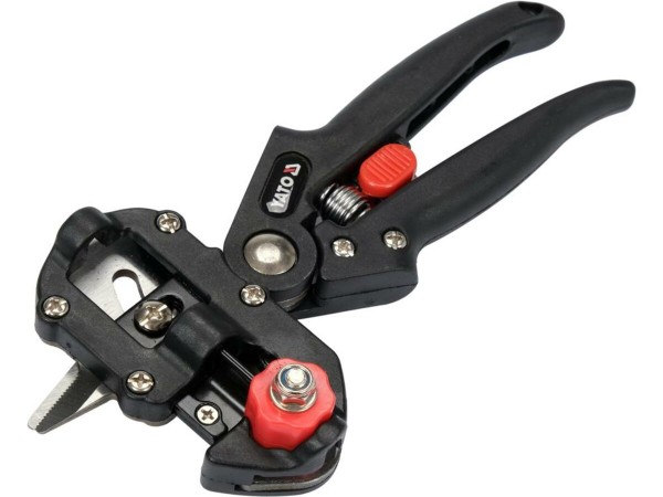 Сікатор для щеплення гілок YATO з 2 функціями і 3 вида лез з обладунками в футлярі [20]