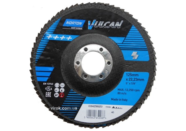 Круг пелюстковий шліфувальний NORTON VULCAN