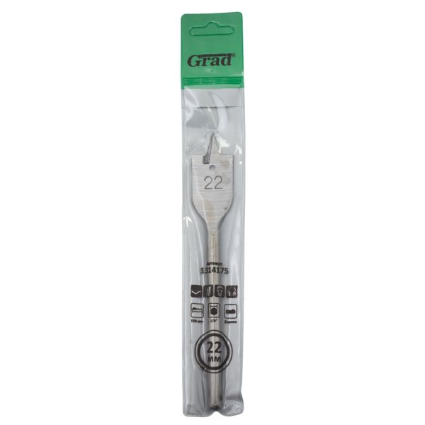 Cвердло по дереву перове Ø22×150мм GRAD (1314175)