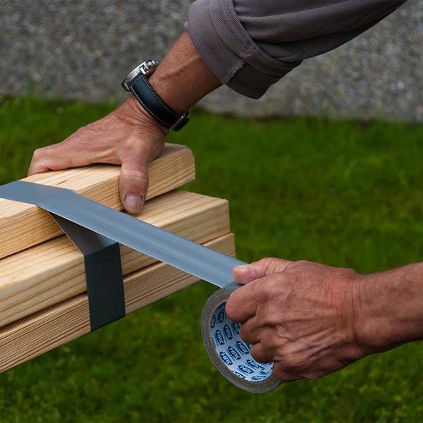 HPX 6200 - 48мм x 5м, кишеньковий формат - срібляста армована ремонтна стрічка