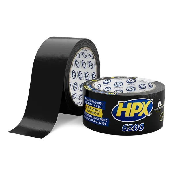 HPX 6200 - 48мм х 10м - чорна армована ремонтна стрічка