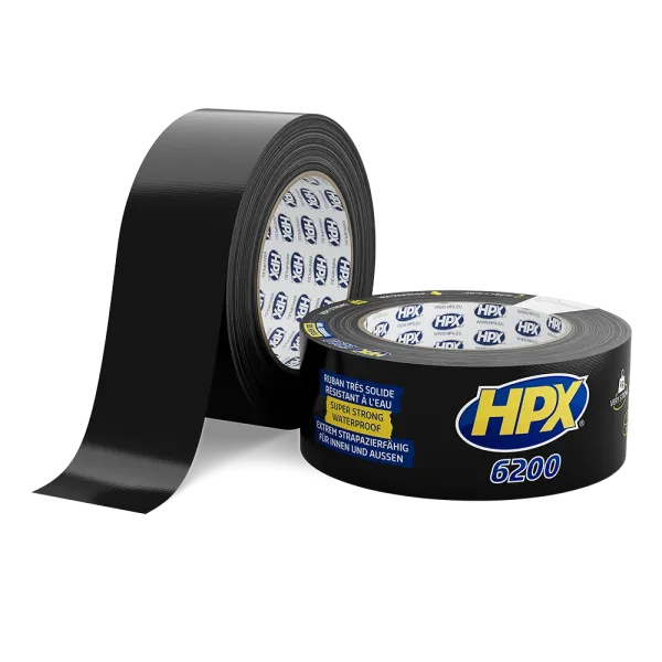 HPX 6200 - 48мм х 25м - чорна армована ремонтна стрічка