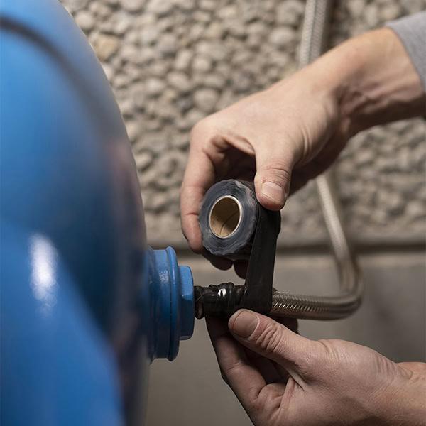 HPX Stretch&Fuse - 25мм х 3м, чорна силіконова вулканізуюча стрічка для ізоляції та герметизації