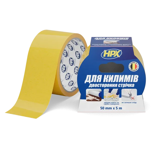CARPET TAPE  - 50мм x 5м  -  для ковровых покрытий и линолеума, двусторонняя лента
