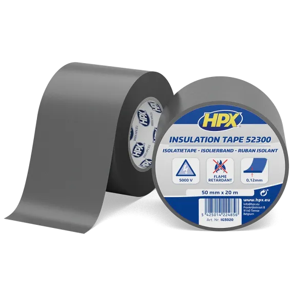 HPX 52300 - 50мм x 20м х 0,12 мм, сіра бандажна ізострічка