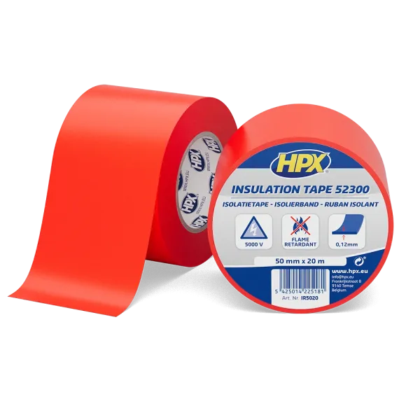 HPX 52300 - 50мм x 20м х 0,12 мм, червона бандажна ізострічка