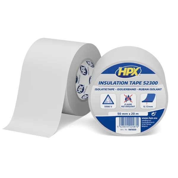 HPX 52300 - 50мм x 20м х 0,12 мм, біла бандажна ізострічка