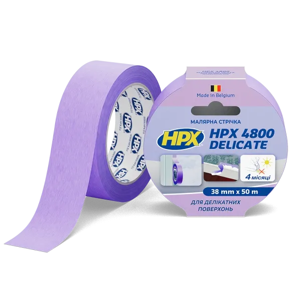 HPX 4800 - 36мм х 50м - малярська стрічка  для делікатних поверхонь та чітких контурів