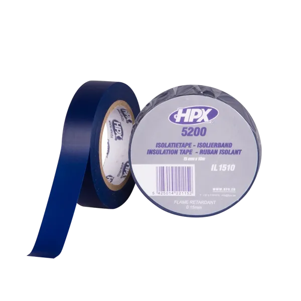 HPX 5200 - 15мм x 10м, синя - професійна ізоляційна стрічка