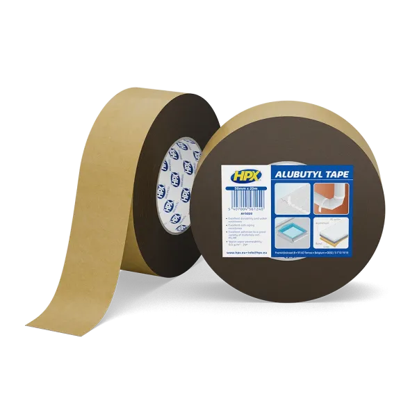 HPX ALUBUTYL - 50мм х 20м - для гідро-, вібро - та шумоізоляції, алюміній-бутилова стрічка
