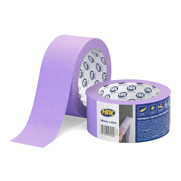HPX 4760 - 48мм х 45м - малярська стрічка  для делікатних поверхонь та чітких контурів
