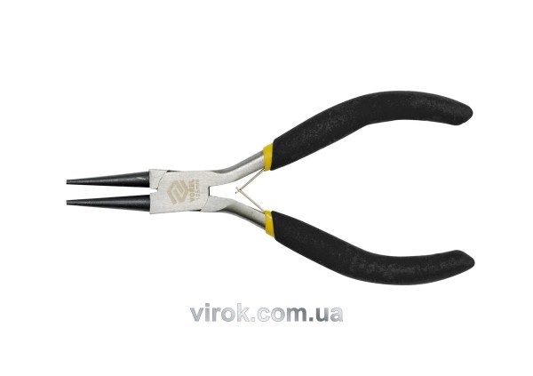 Щипці - круглогубці міні VOREL : прямі, L= 125 мм, з ізольованими ручками [12/120]