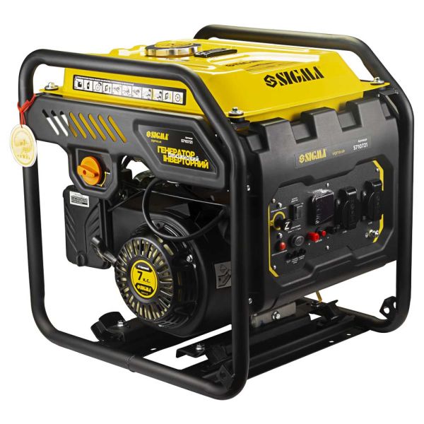 Генератор інверторний бензиновий 220В 2.2/2.5кВт 12л 4-х тактний ручний запуск SIGMA (5710721)