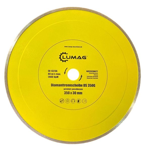 Алмазний диск Lumag суцільний DS350G