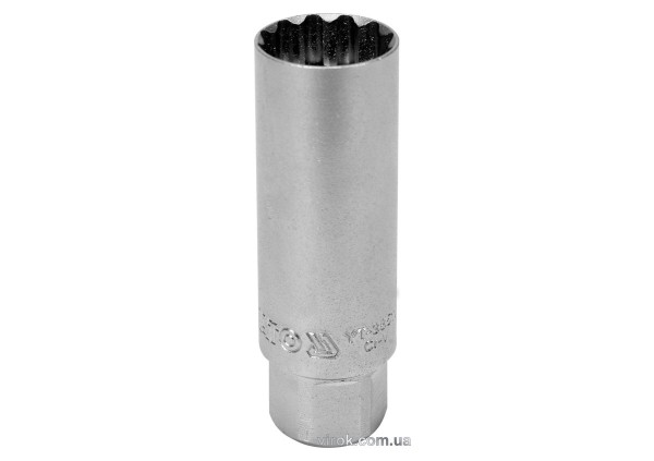 Головка торцева 12-гранна до свічок двигунів YATO : квадрат 3/8