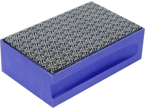 Губка абразивна, алмазна, для шліфувальна до скла, граніту, керам YATO: 90х 60х 30 мм, з гранул G400