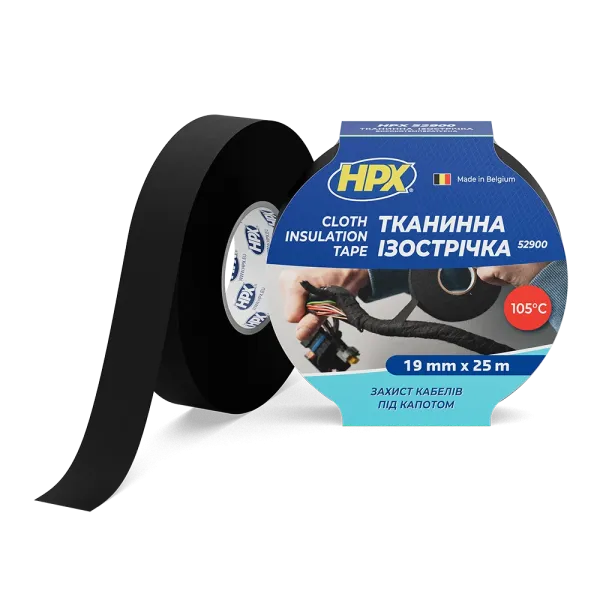 Ізострічка HPX 105°С з віскози, 19мм x 25м