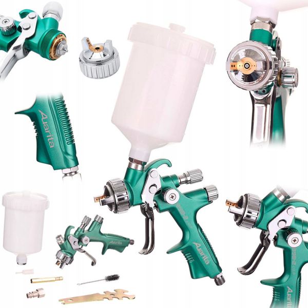 Фарбопульт пневматичний LVLP верх.пласт.бачок 600 мл, 1,3мм AUARITA 898-2-1.3LP