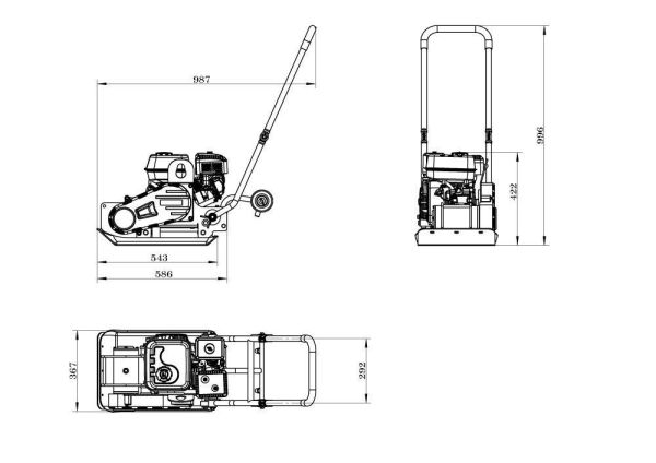 Віброплита Zipper ZI-RPE60E