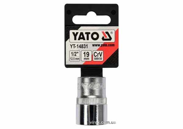 Головка торцева YATO : квадрат 1/2