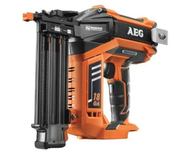 Цвяхозабивач акумуляторн AEG,Li-Ion 18V до цвяхів 18GA l=16-55мм,2 уд/сек,маг 105ш(БЕЗ АКУМУЛЯТОРА)